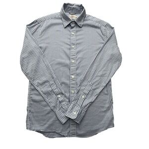 Faherty Brand Shirt Mens XS Blue Check Button Up Long Sleeve Stretch Casual
